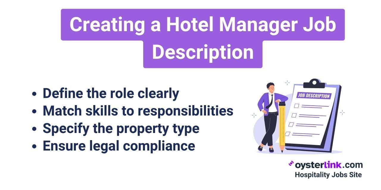 Creating a Hotel Manager Job Description